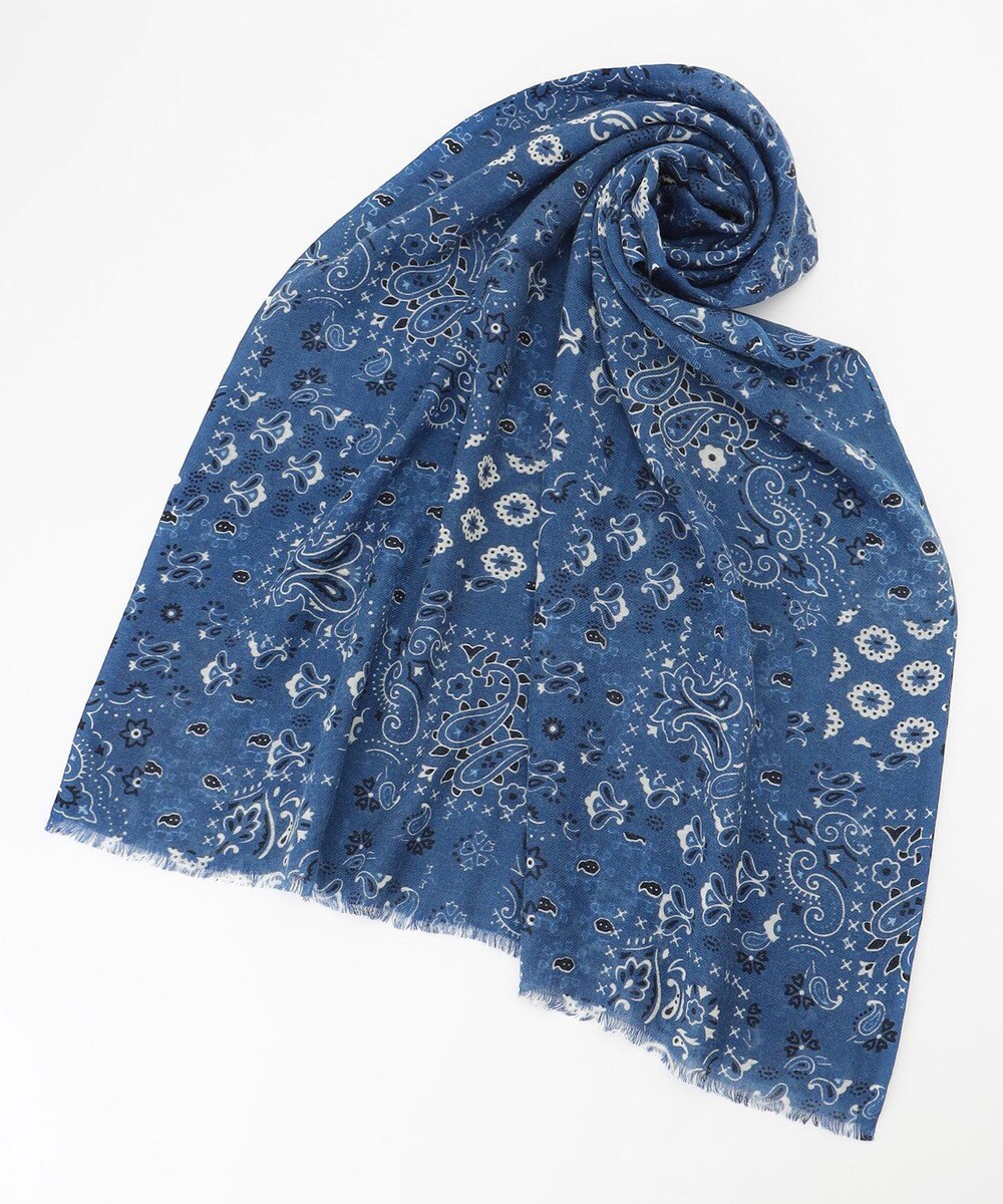 JOSEPH ABBOUD 【イタリア製】ペイズリープリントストール 