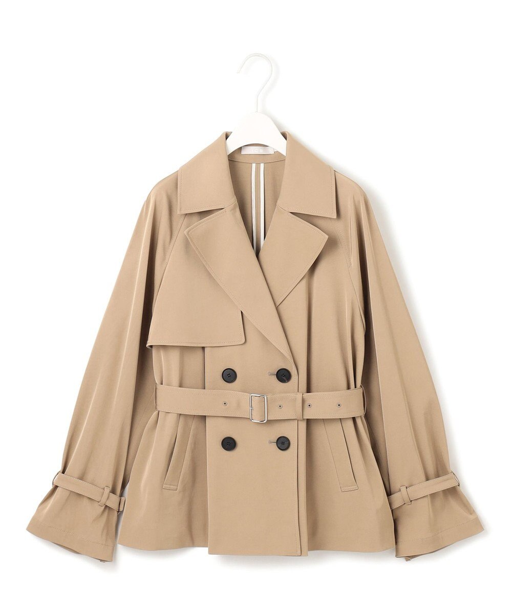 ICB トリアセコットンギャバジン ショートトレンチコート 