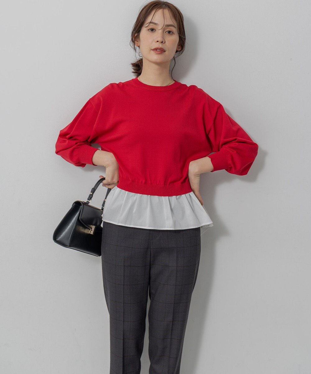 組曲 ストレッチクリアドッキング ニットプルオーバー 