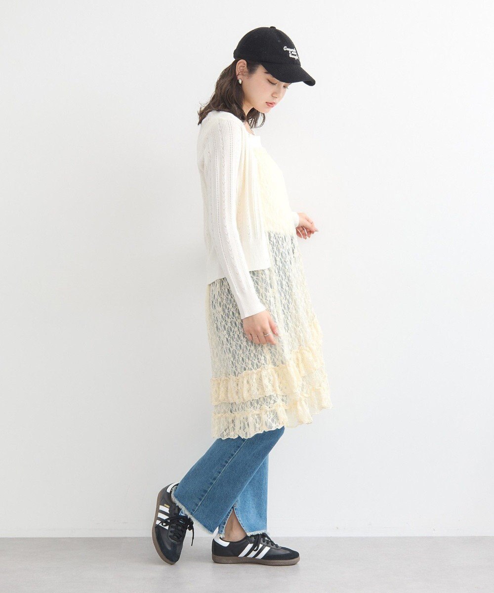 earth music&ecology カットオフフレアデニムパンツ 