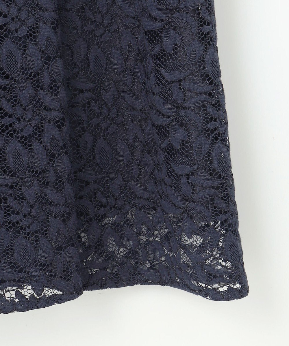 自由区 S 【洗える】フラワーリーフコードレース ワンピース 