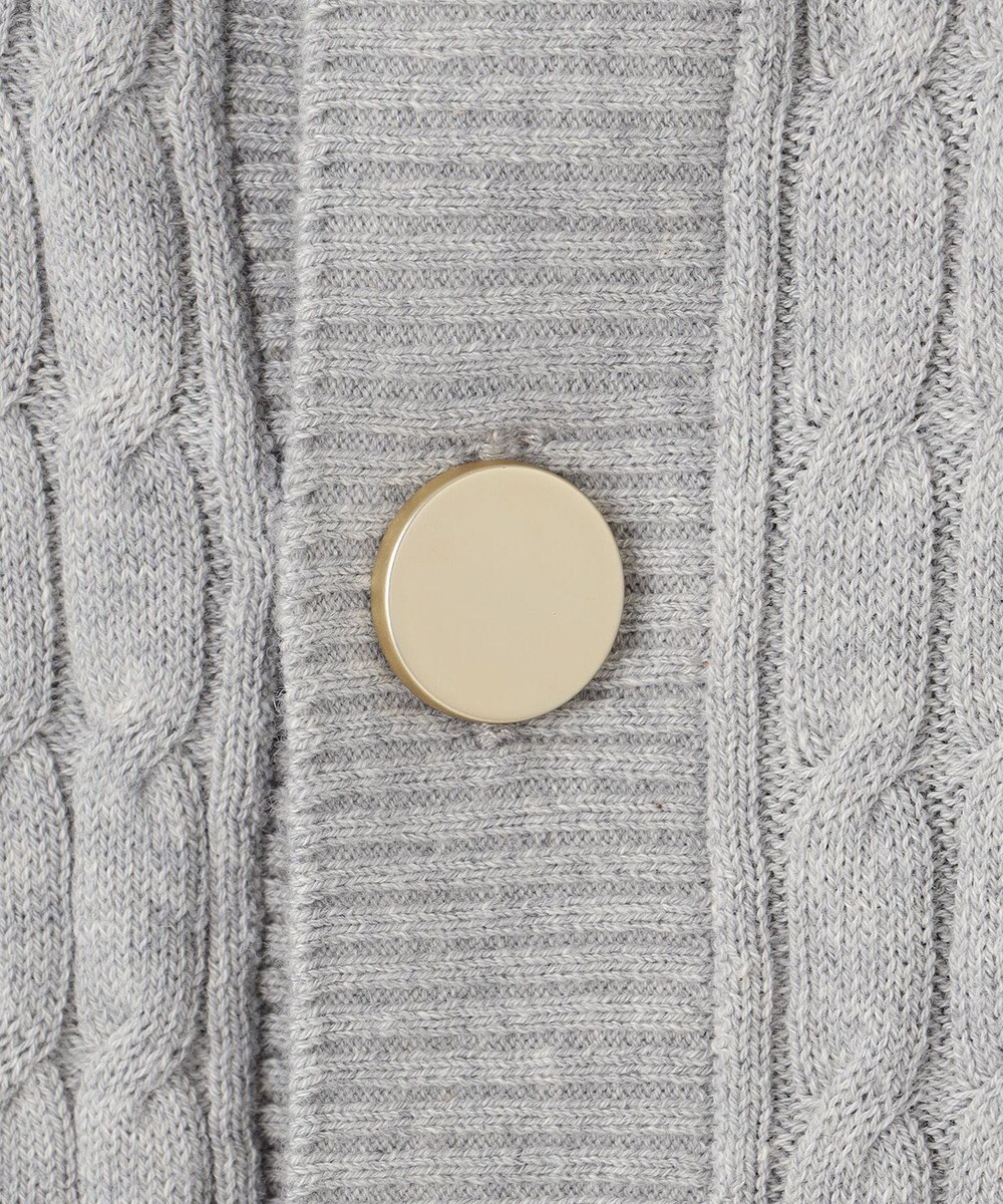 J.PRESS YORK STREET 【WOMEN】コットンケーブル カーディガン 