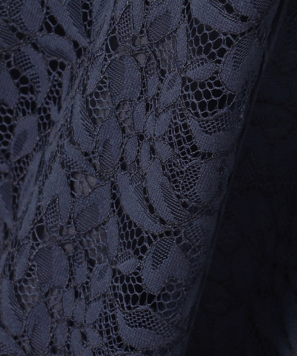 自由区 S 【洗える】フラワーリーフコードレース ワンピース 