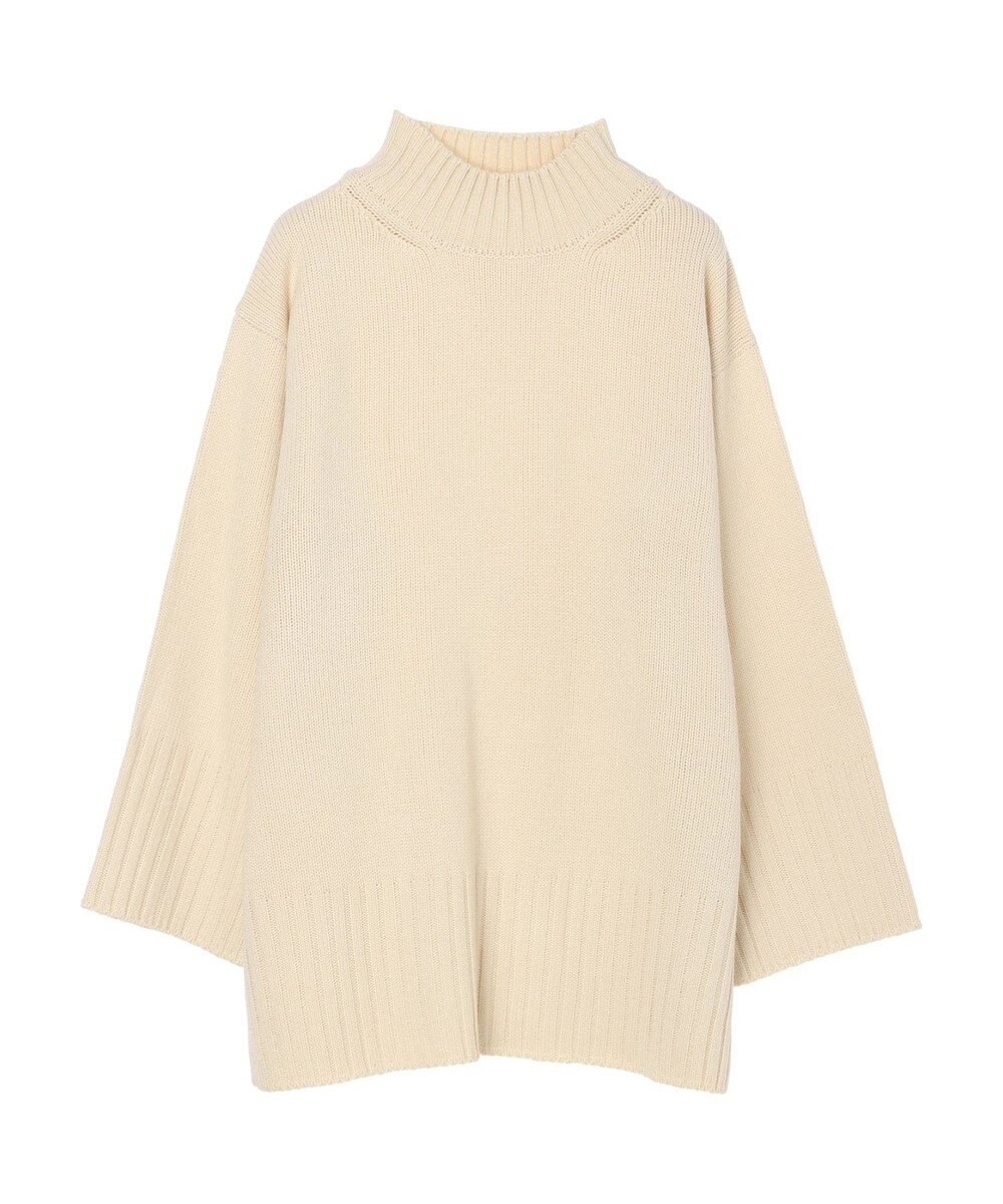 earth music&ecology アンチピリングリブハイネックチュニック 