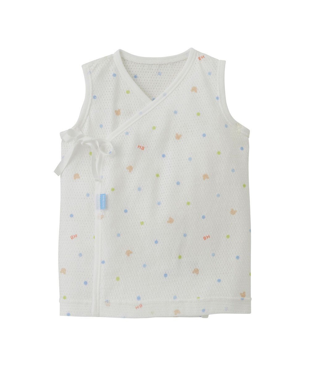 MIKI HOUSE HOT BISCUITS メッシュ短肌着2枚セット 