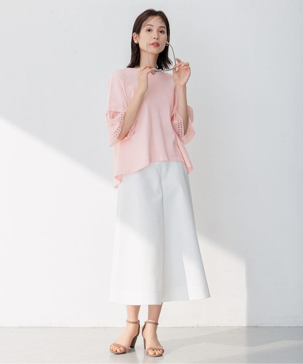 組曲 【WEB限定】レーススリーブ ニット 