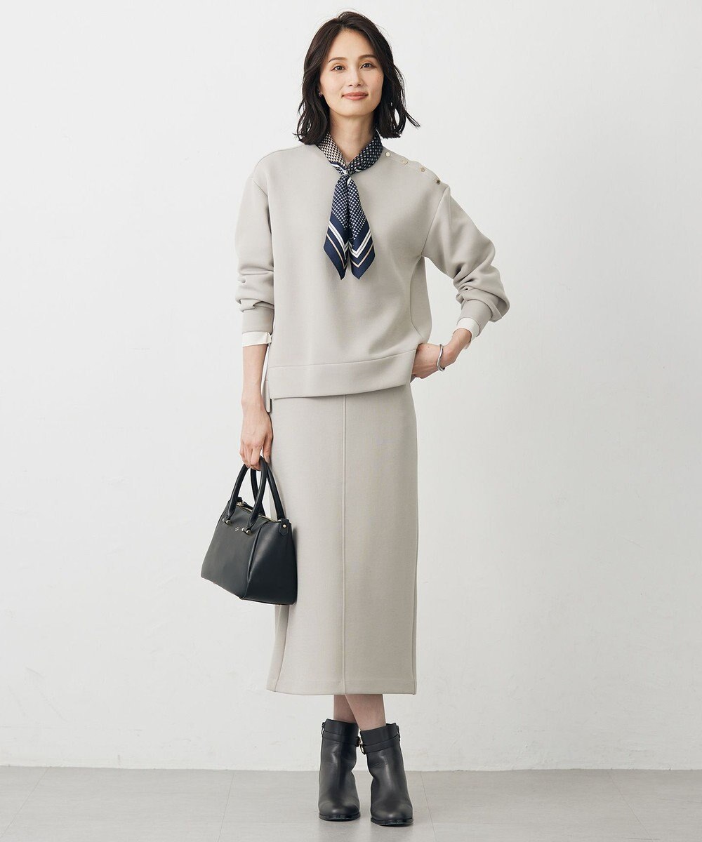 J.PRESS LADIES 2WAY ライン スカーフ リング 