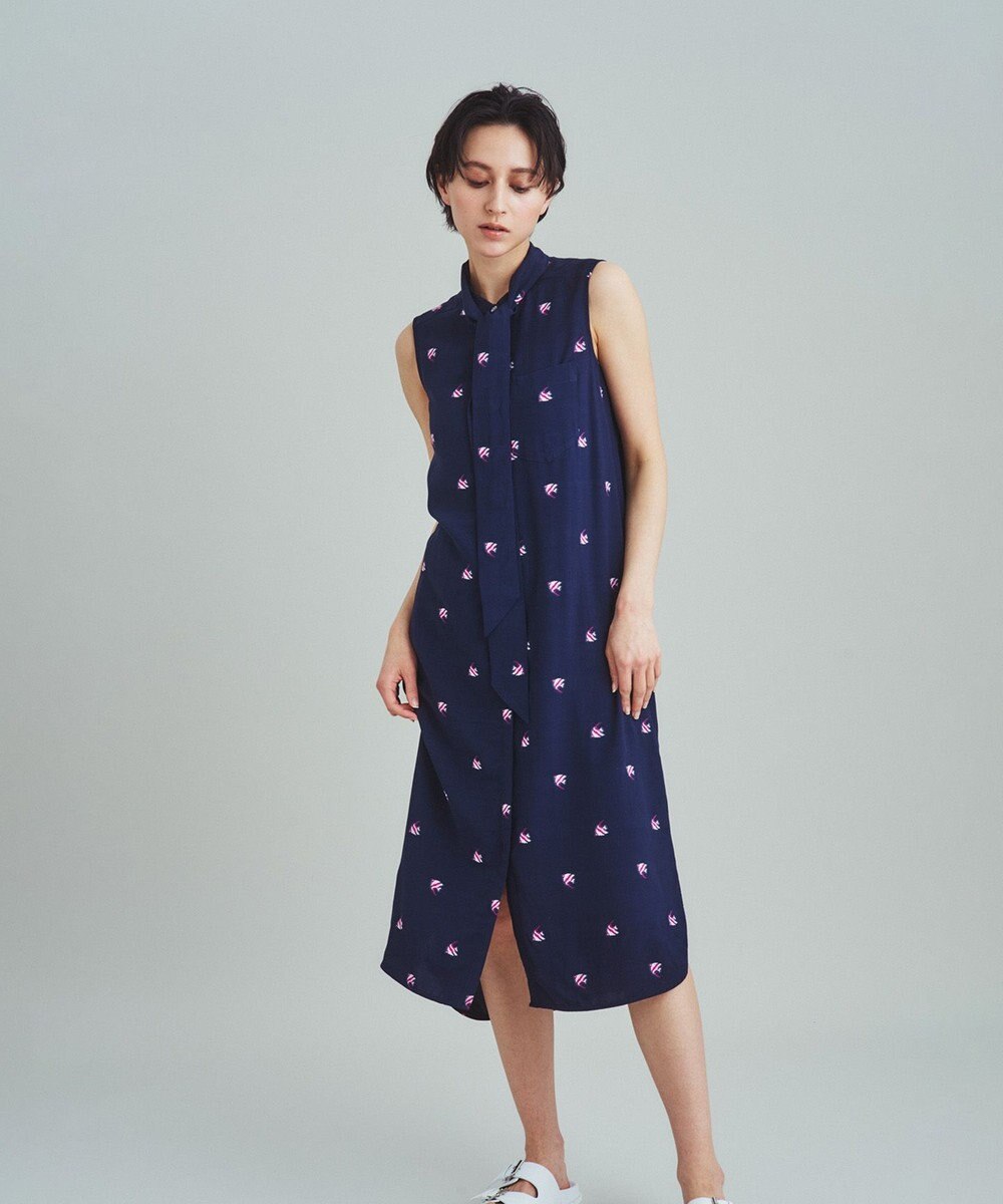 GRACE CONTINENTAL エンゼルフィッシュジャガードワンピース 
