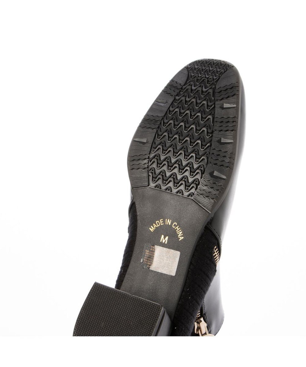 ing <Pitti>サイドファスナースクエアショートブーツ 