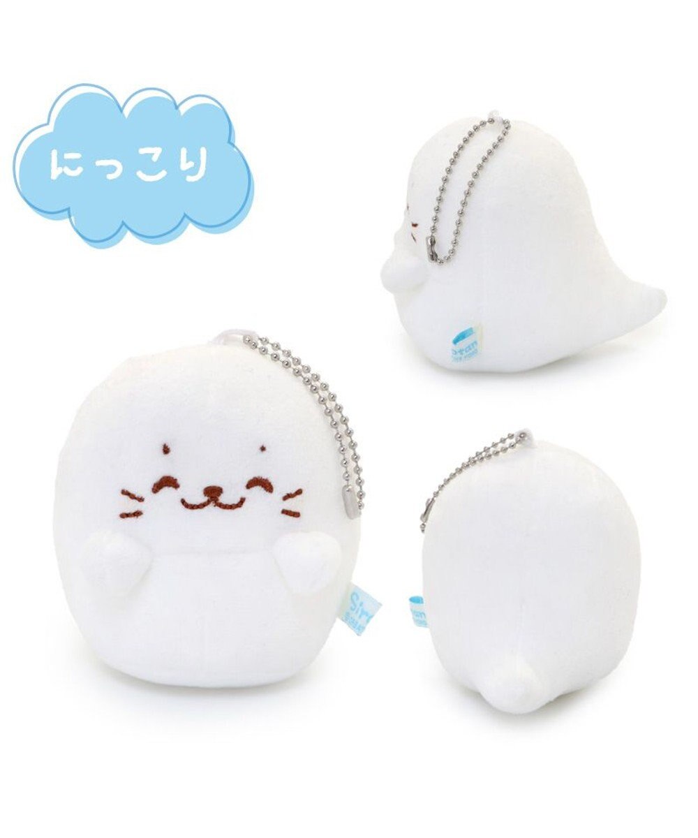 Mother garden しろたん 白いもの おばけ マスコットキーホルダー 8cm 《ノーマル / にっこり / すやすや》 【単品】 