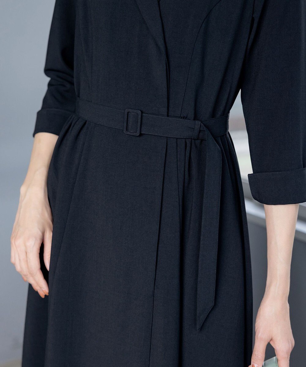 Tiaclasse L 【洗える】テーラードスーツワンピース 