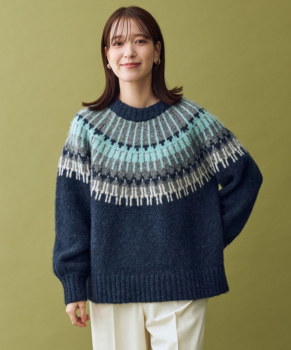 ANY ノルディックパターンニット 