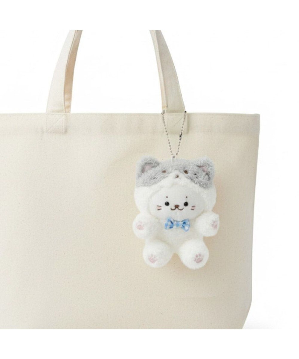 Mother garden しろたん 猫キーホルダー 《ハチワレ》 単品 