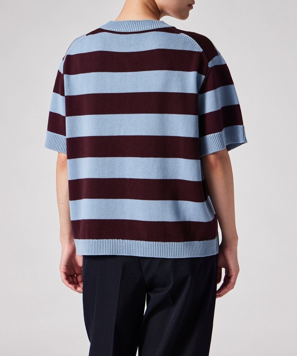Paul Smith ボーダー プリント 半袖ニット 