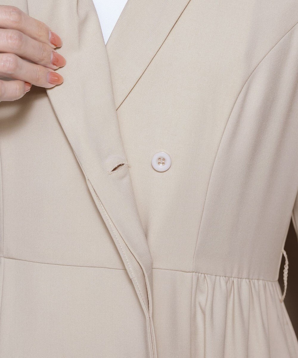Tiaclasse L 【洗える】テーラードスーツワンピース 