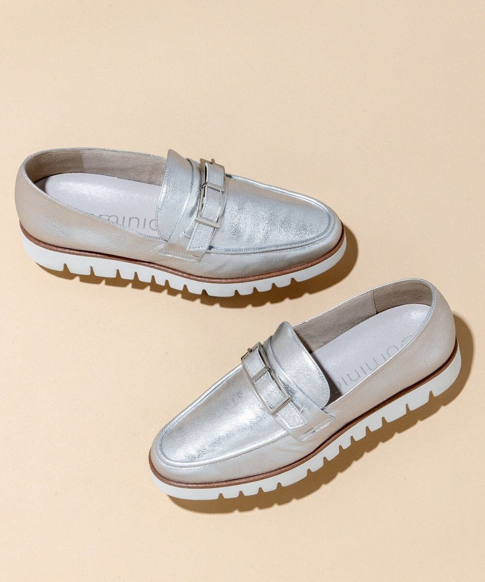 Dominic3 スニーカーソール バックルレザーローファー 