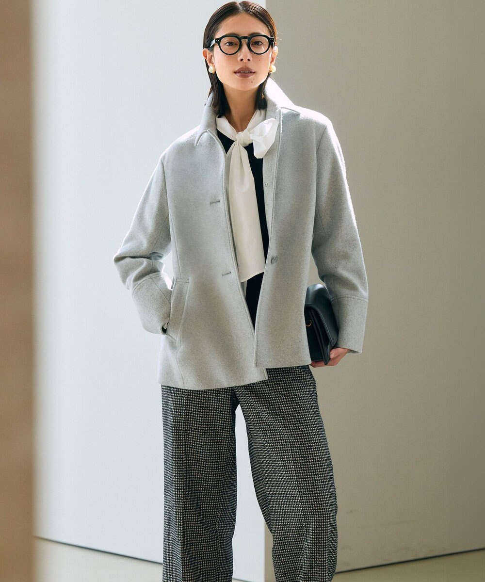 23区 L 【滝沢眞規子さん着用/Oggi掲載】ストレッチライトタイプライター 2WAY ボウタイブラウス 