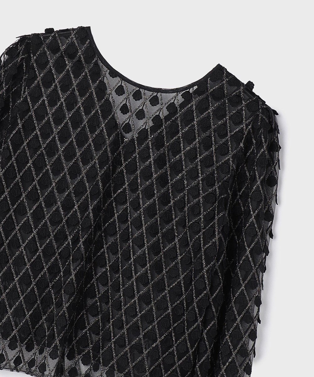 GRACE CONTINENTAL モチーフチュールブラウス 