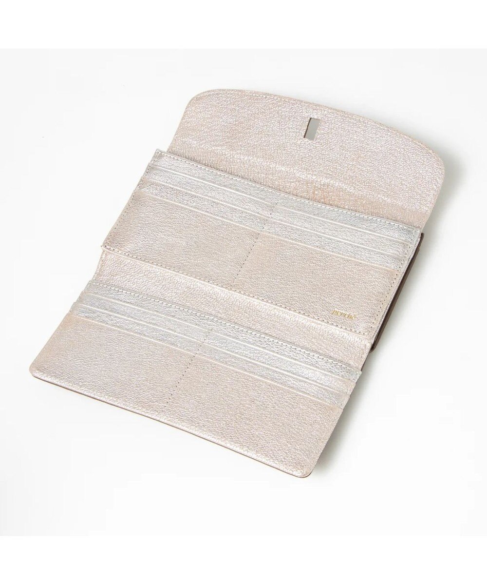 UNBILLION perche カラーコンビレザーかぶせ外がま口長財布 