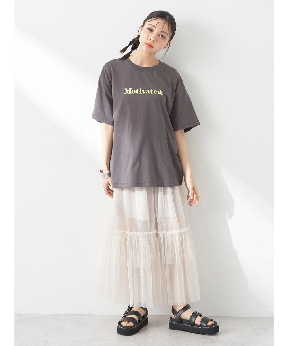 earth music&ecology ロゴソリッドＴシャツ 