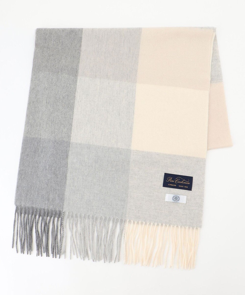 J.PRESS LADIES カシミヤチェック マフラー 