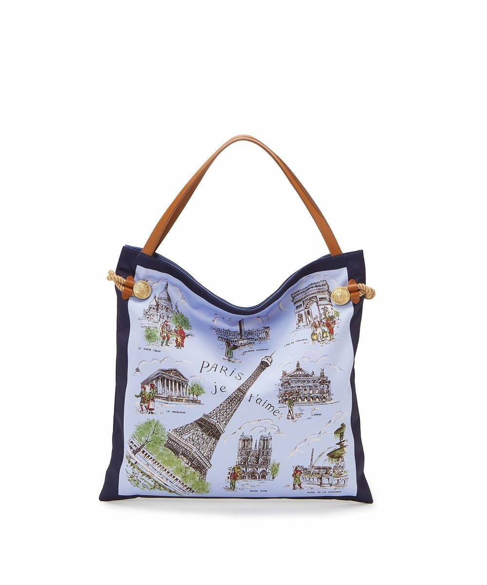 TOPKAPI 【TREASURE TOPKAPI】【アーカイブ】マイルドサテン スカーフ パネル柄 トートバッグ 2023 