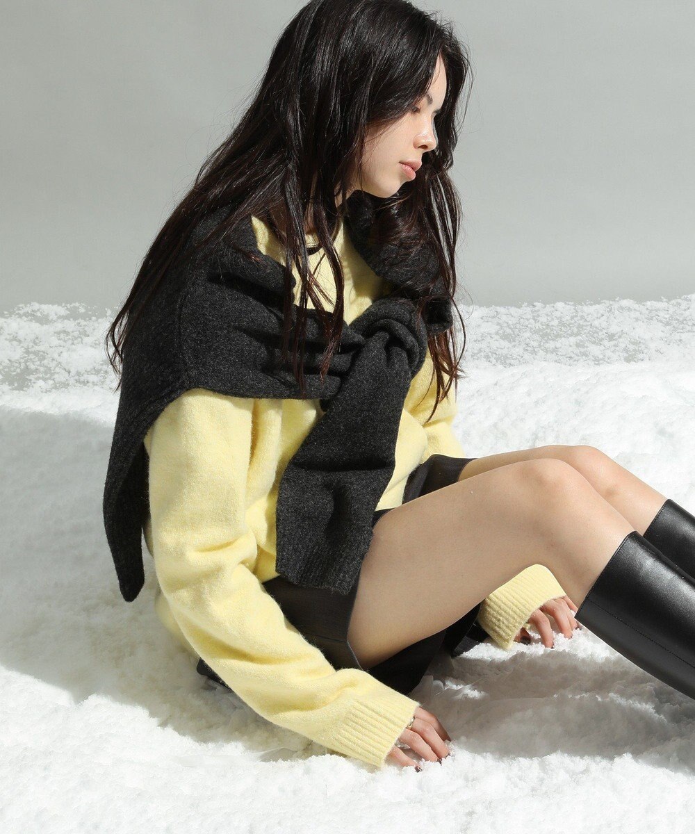 CRAFT STANDARD BOUTIQUE 起毛クルーネックニットプルオーバー 