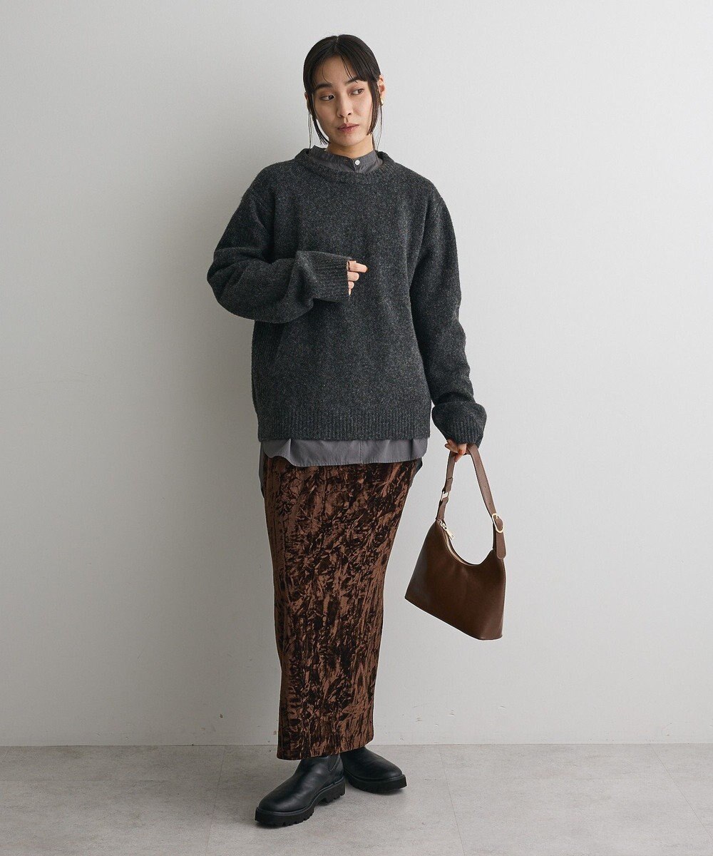 CRAFT STANDARD BOUTIQUE 起毛クルーネックニットプルオーバー 