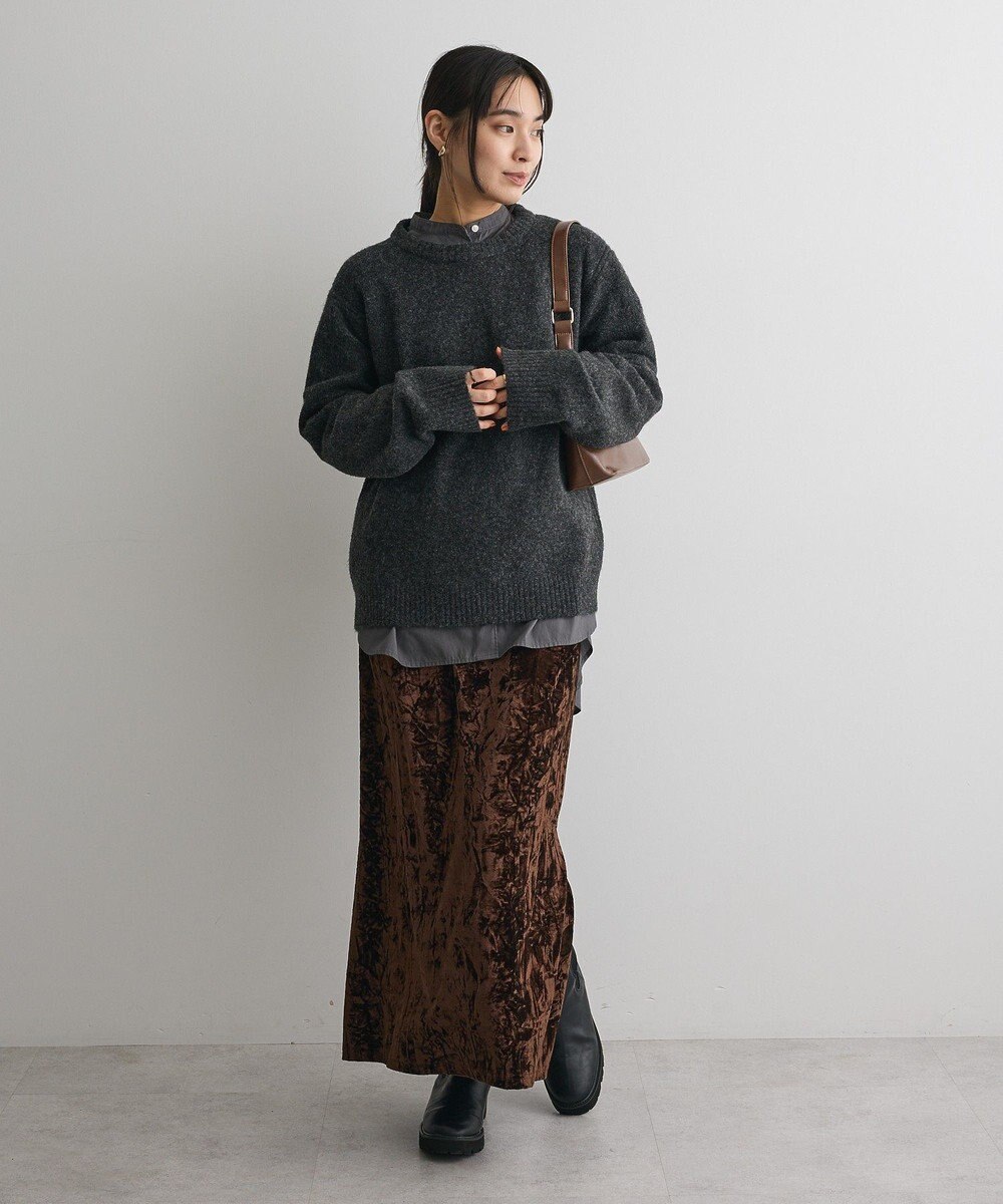 CRAFT STANDARD BOUTIQUE 起毛クルーネックニットプルオーバー 