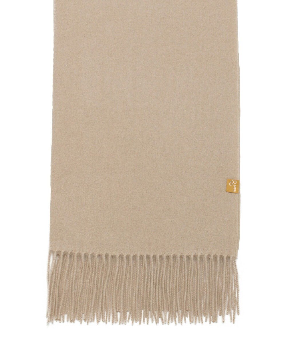 MOONBAT WEB限定【洗える】ミエル (miel) カシミヤ100％ 無地ストール 
