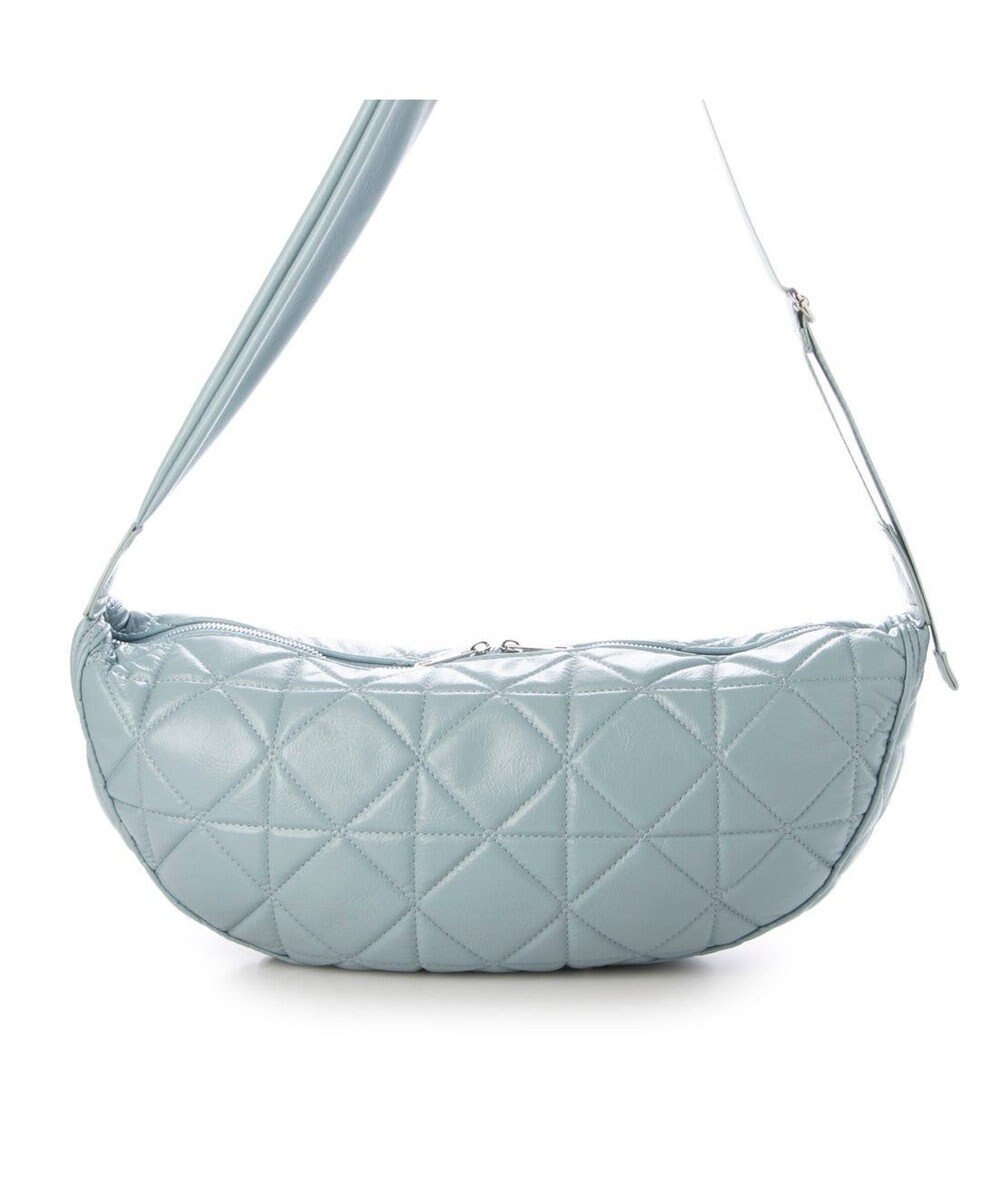 UNBILLION カシュカシュ cachecache / ソフト合皮キルティングハーフムーンショルダー 