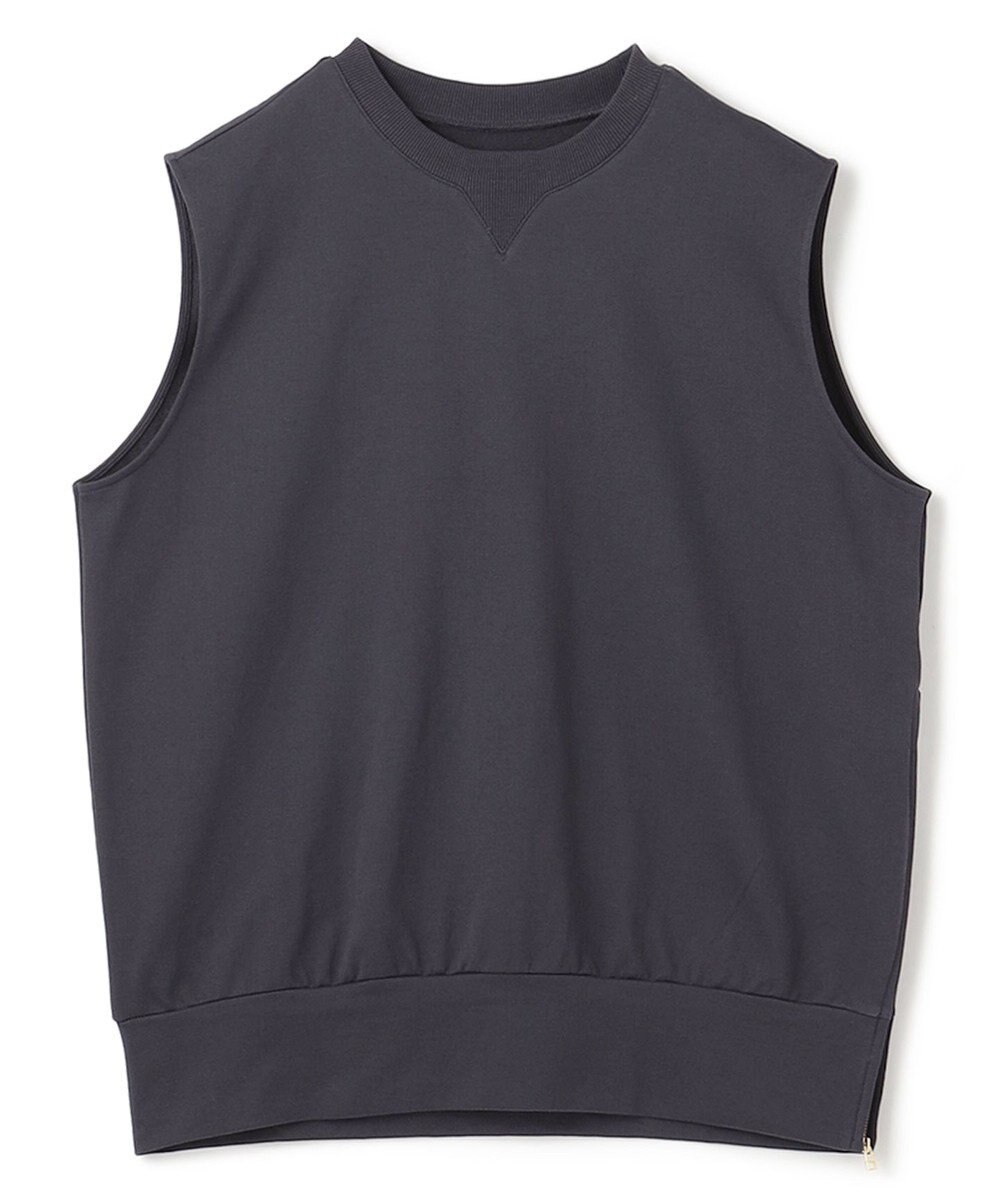 UNFILO スウェットサイドZIPベスト 