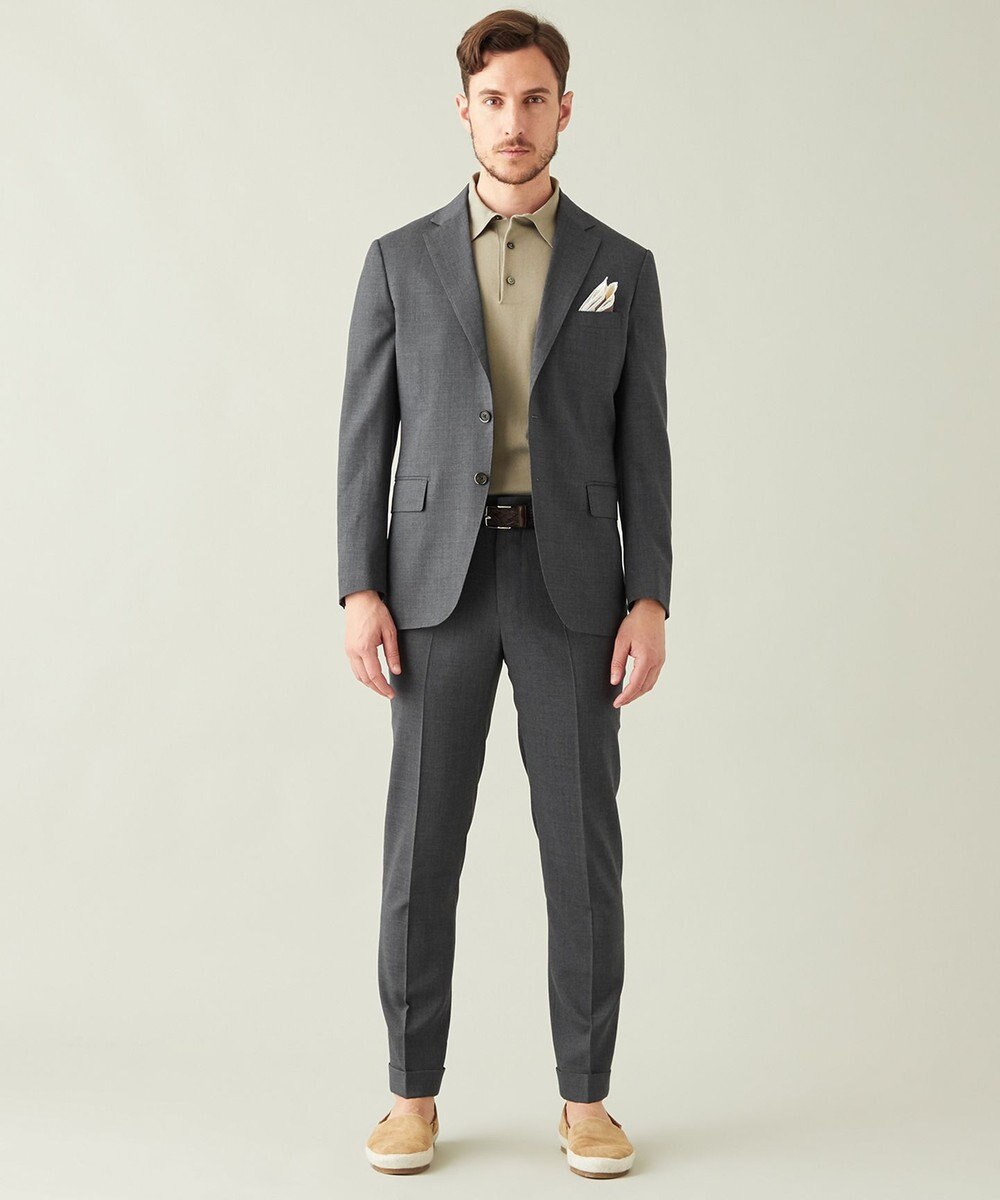 GOTAIRIKU 【AIRY MOVE / セットアップ対応】ウォッシャブルウールトロピカル セットアップパンツ 