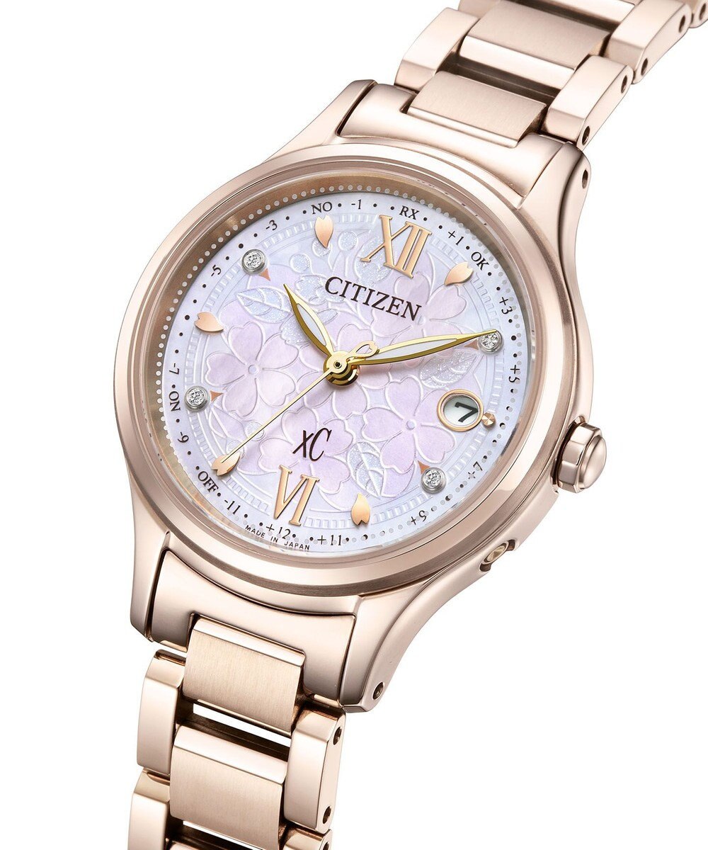 CITIZEN 【xC 30周年アニバーサリーモデル】「桜のフラワーボックス」をテーマにした光発電エコ・ドライブ電波時計 限定ウオッチ ES9498-77N 