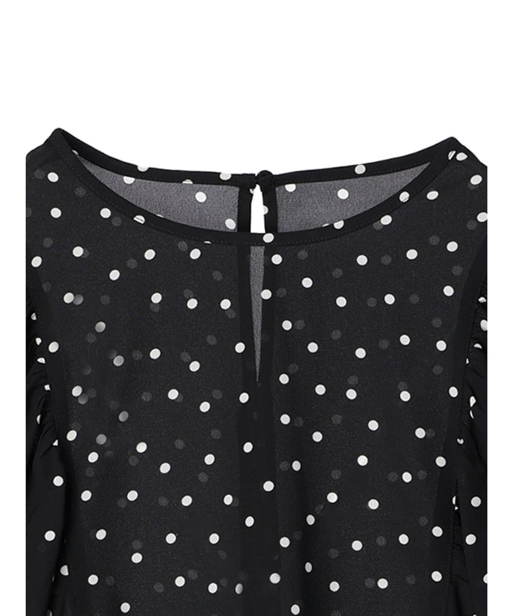 AMERICAN HOLIC ギャザースリーブドットブラウス 