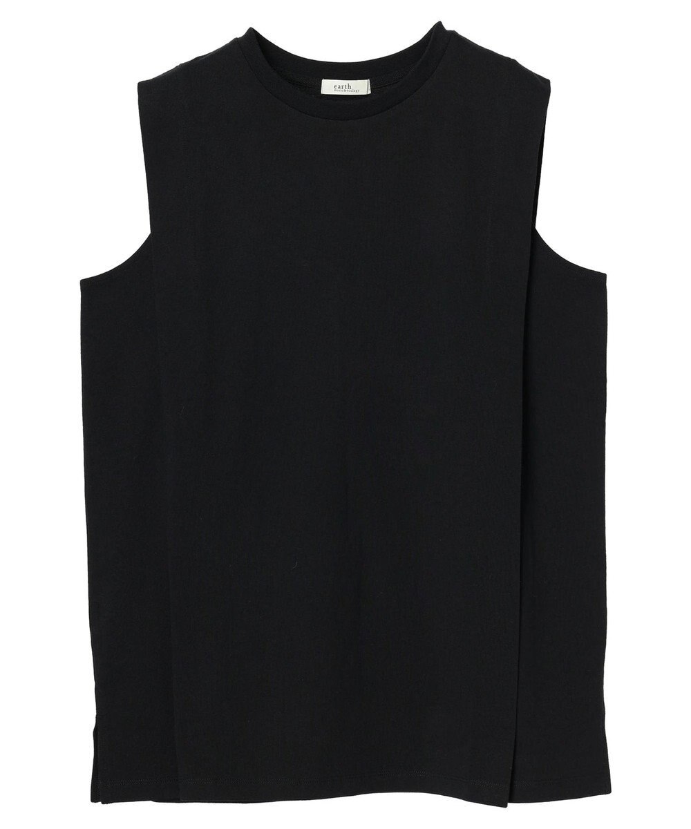 earth music&ecology ボクシーノースリーブチュニック 