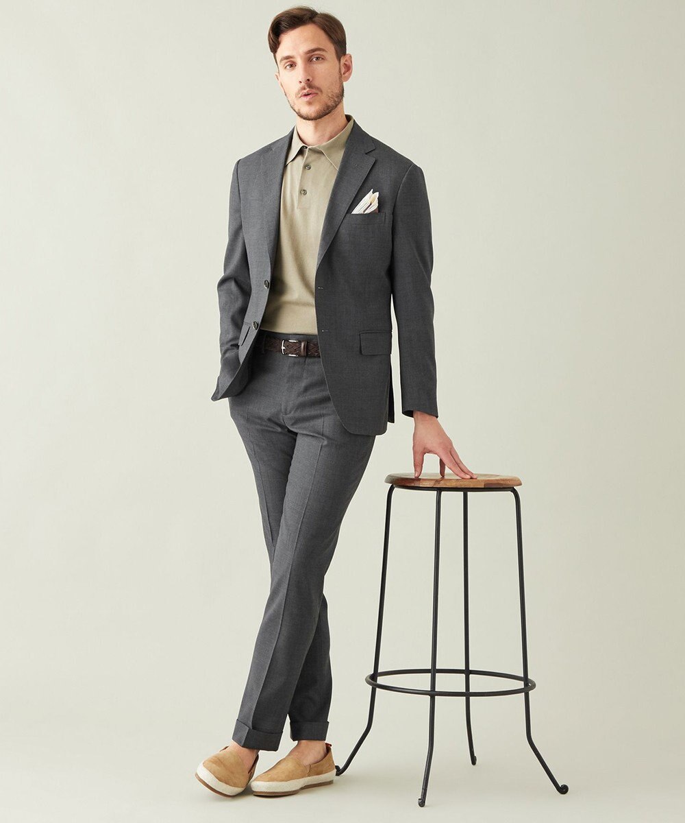 GOTAIRIKU 【AIRY MOVE / セットアップ対応】ウォッシャブルウールトロピカル セットアップパンツ 