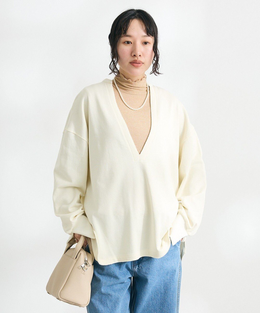 CRAFT STANDARD BOUTIQUE TC裏毛Ｖネックプルオーバー 