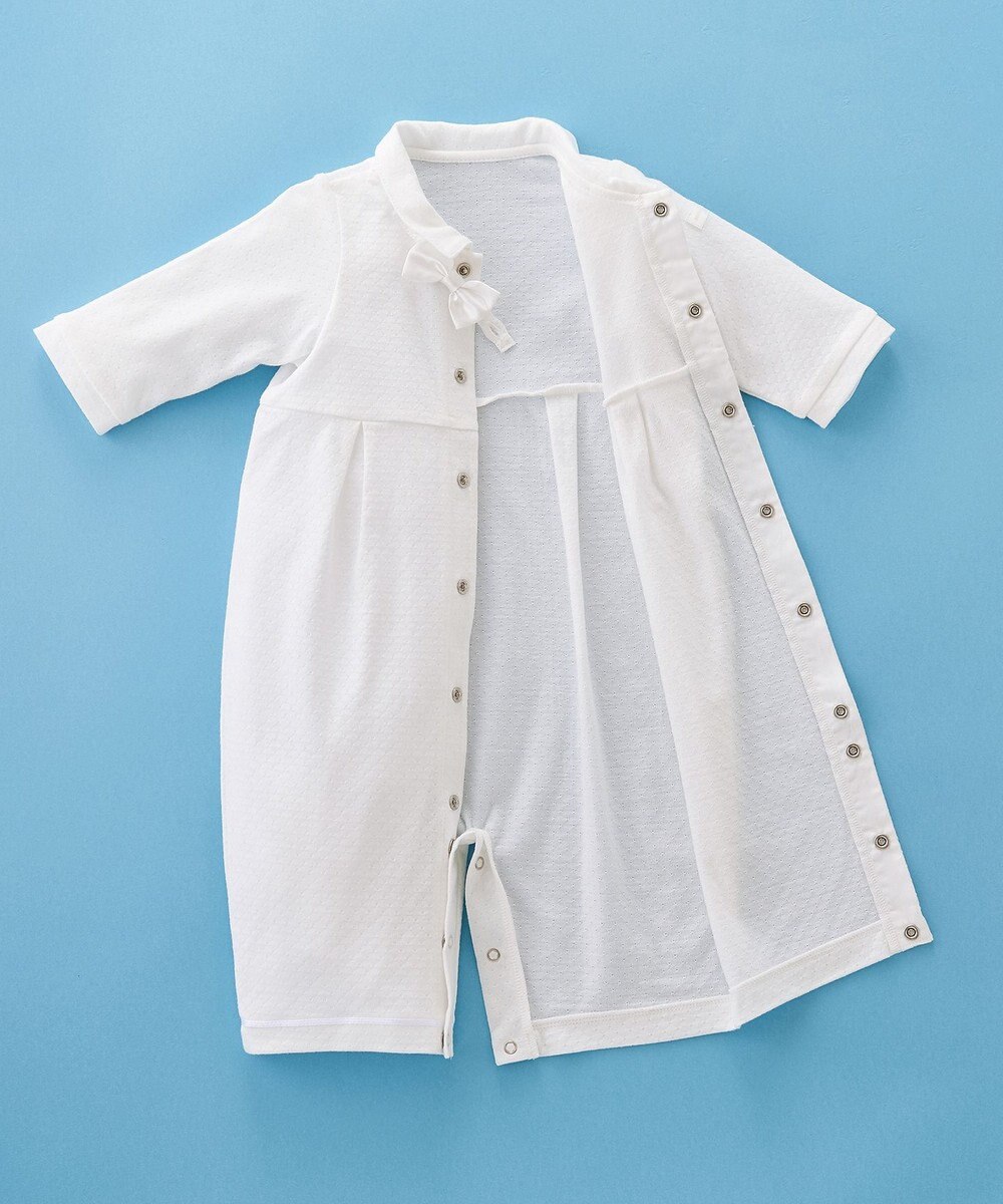 MIKI HOUSE HOT BISCUITS 【ミキハウス】 ツーウェイオールセットタキシード風【春夏向け】（50-70cm） 