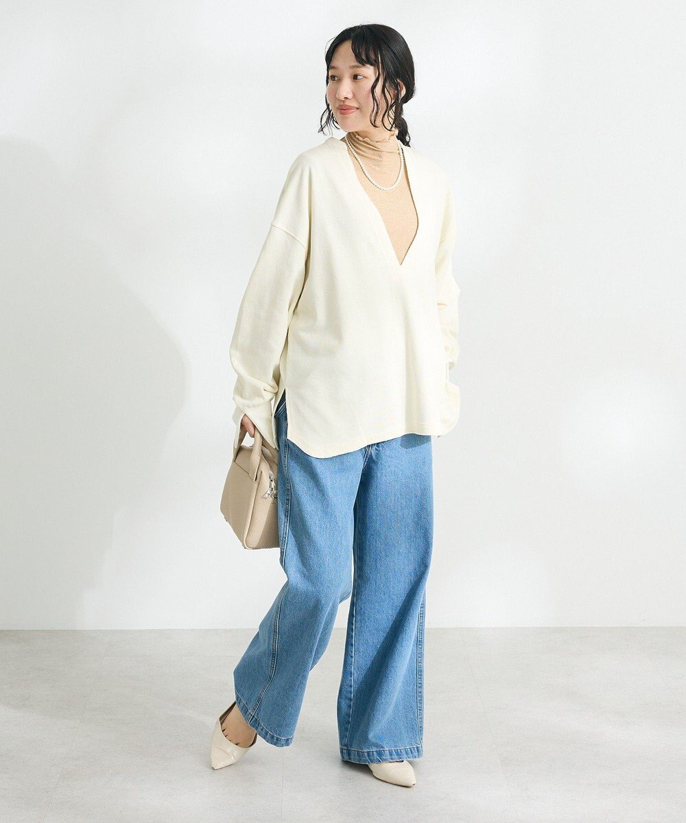 CRAFT STANDARD BOUTIQUE TC裏毛Ｖネックプルオーバー 