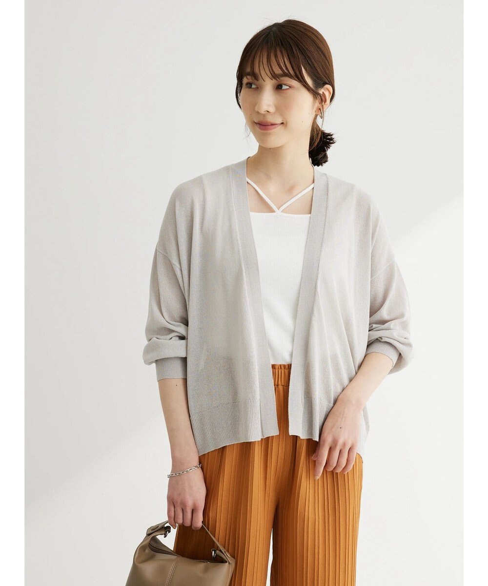 Green Parks 接触冷感ゆったりカーデ 