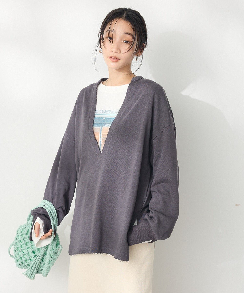 CRAFT STANDARD BOUTIQUE TC裏毛Ｖネックプルオーバー 