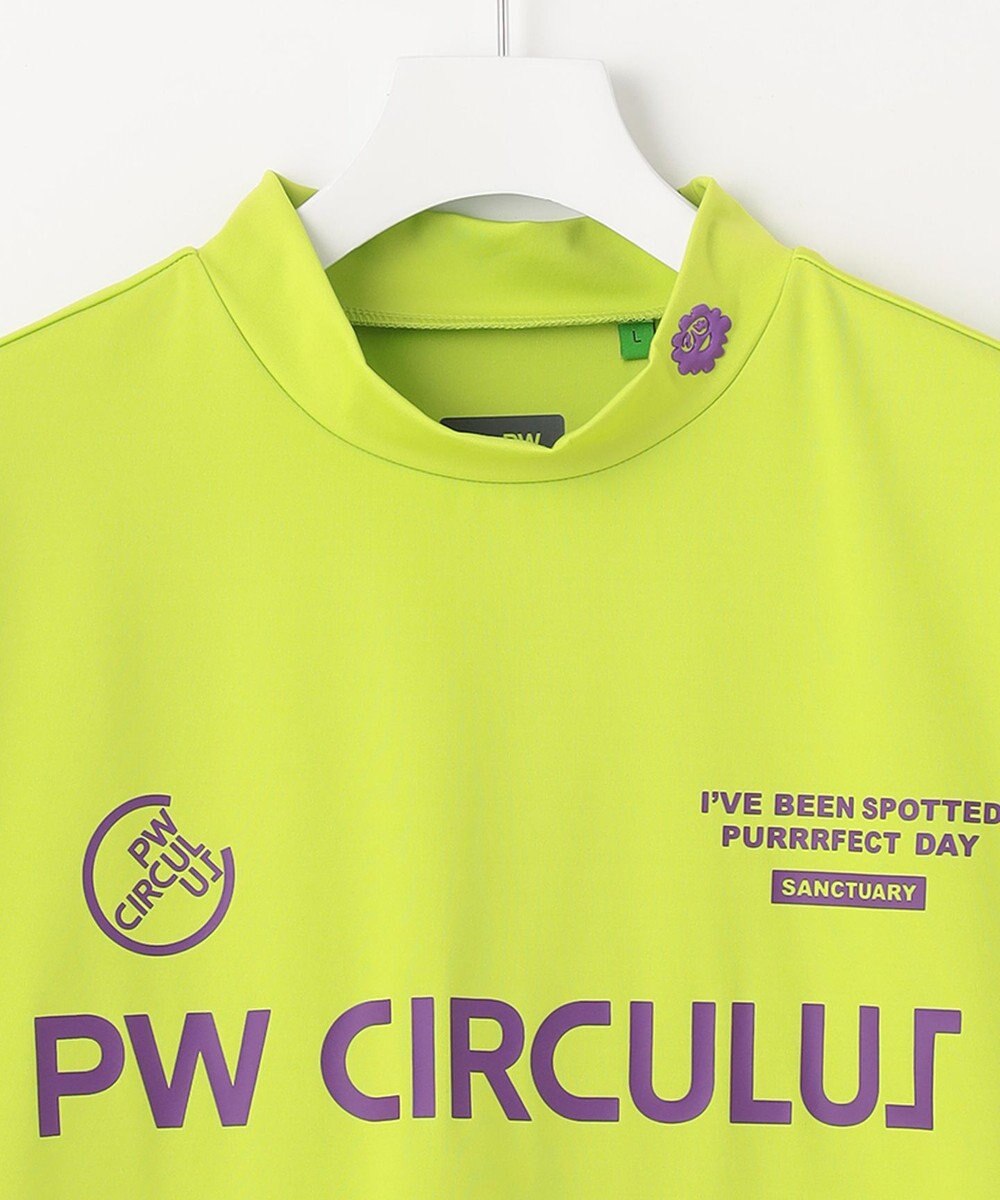 PW CIRCULUS 【MEN】【ストレッチ】ロゴ モックネック シャツ 