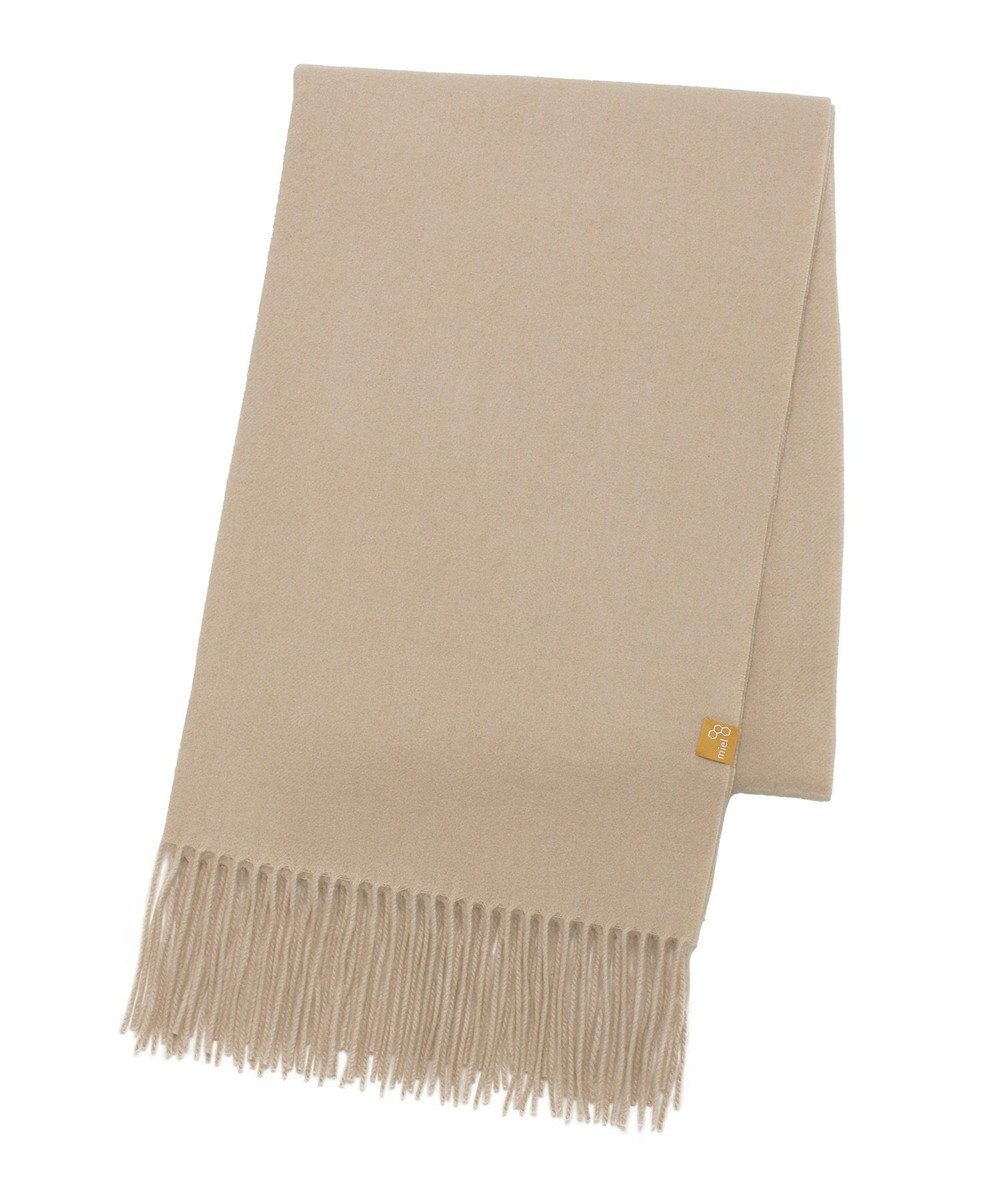 MOONBAT WEB限定【洗える】ミエル (miel) カシミヤ100％ 無地ストール 
