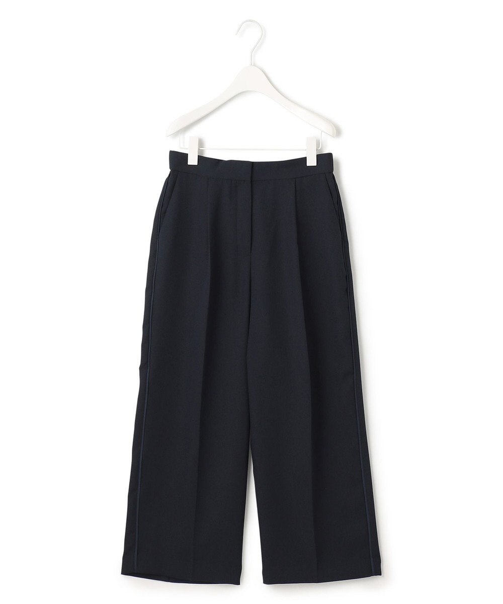 ICB 【WEB限定カラーあり】FluidBackSatin ワイドクロップドパンツ 