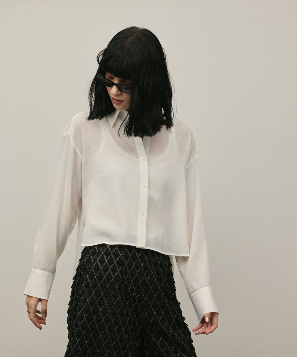 GRACE CONTINENTAL バックフレアシャツ 