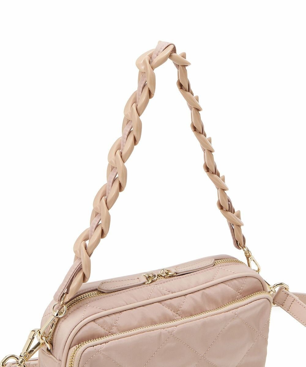 TOPKAPI 【TREASURE TOPKAPI】キルティング アクリルチェーン付 ショルダー バッグ 