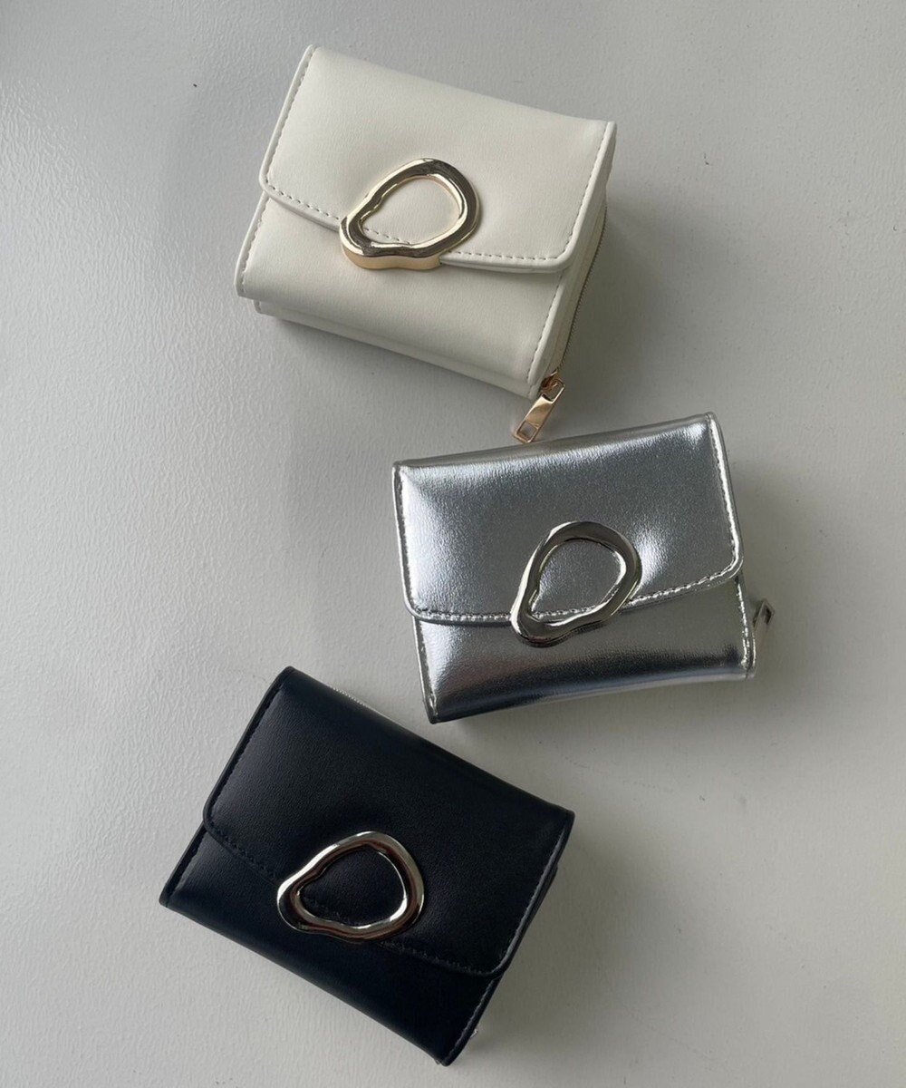 WEGO ニュアンスパーツフラップウォレット 