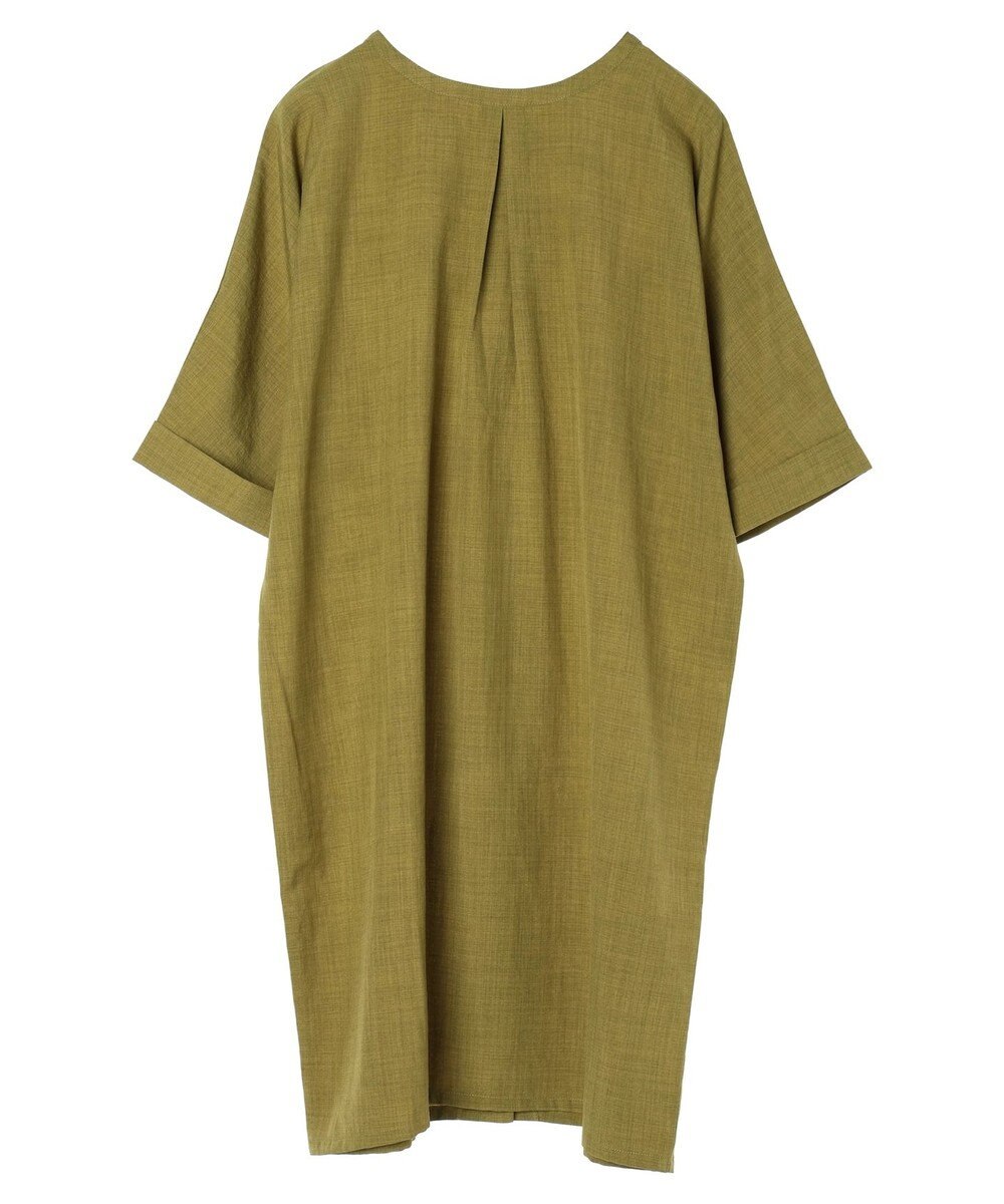 Green Parks 前後２ｗａｙミディ丈タックワンピース 