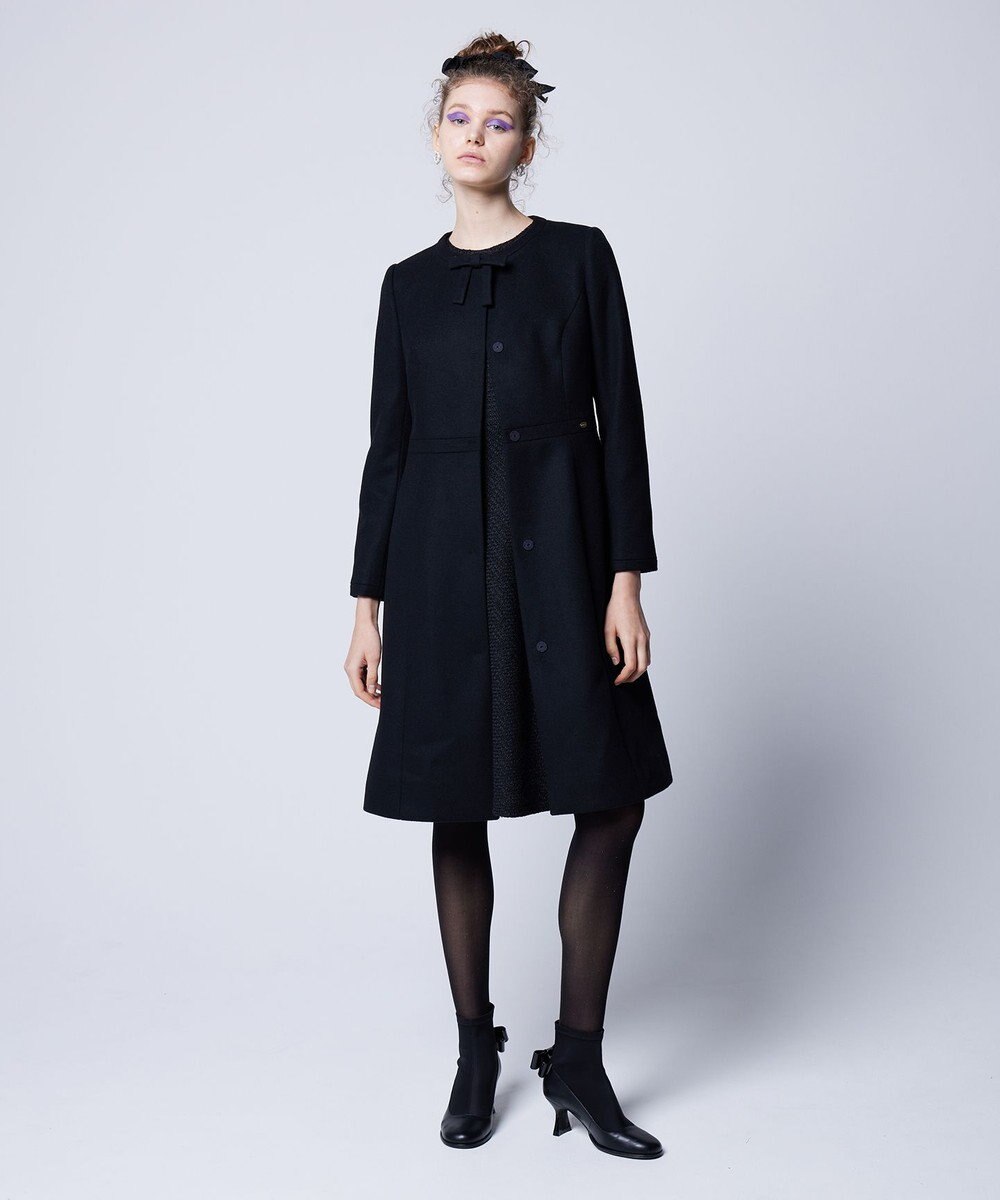 TOCCA 【WEB限定カラー有り】【消臭】MILKY PUFF リボンウールコート 